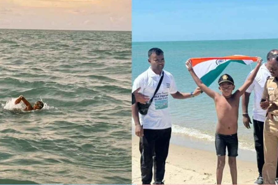 7-Year-Old Indian Boy Ishank Creates World Record by Crossing Dangerous Sea Route