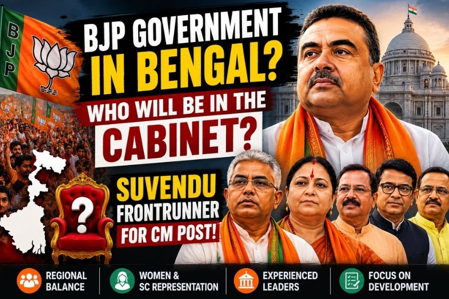 BJP Government in Bengal? Speculation Grows Over Possible Cabinet, Suvendu Front-Runner for CM Post
