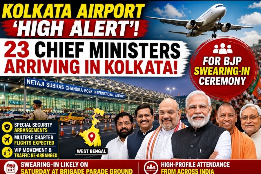 VIP Rush in Kolkata! 23 Chief Ministers Expected for BJP Swearing-In Ceremony