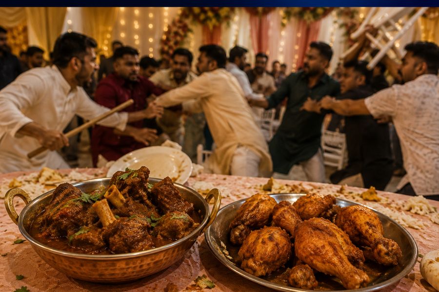 Promised Mutton, Served Chicken: Bihar Wedding Feast Turns Violent, 12 Injured