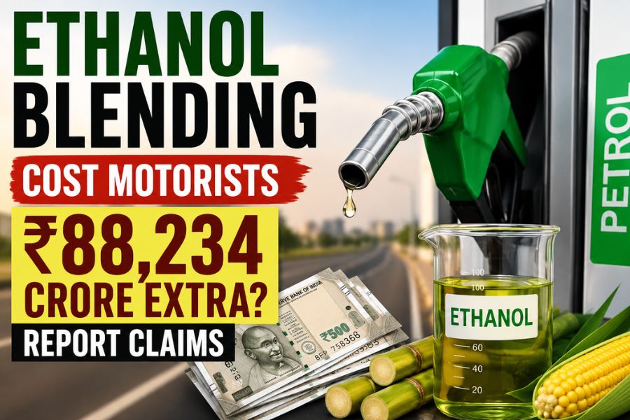 Report Claims Indian Motorists Paid ₹88,234 Crore Extra Due to Ethanol Blending