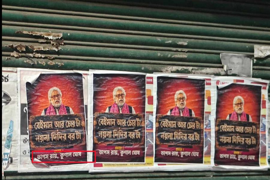 Sudip Chatterjee Targeted by Posters Across North Kolkata After Meeting with Suvendu Adhikari
