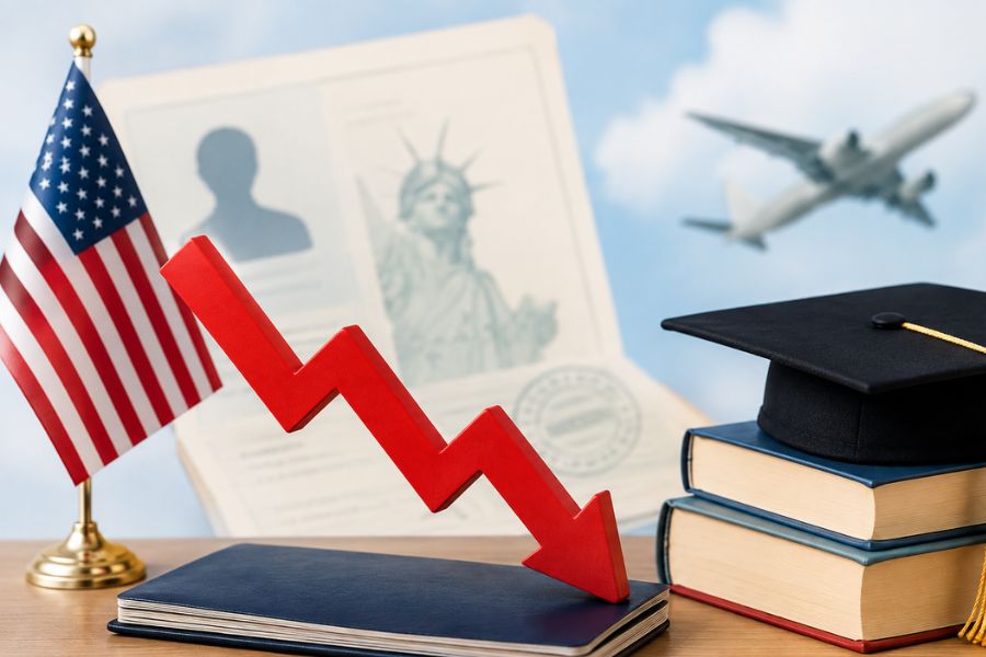 US Student Visa Approvals for Indians Plunge 62% in 2025