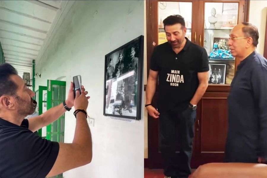 Sunny Deol Visits Netaji Bhawan in Kolkata Ahead of Batwara 1947 Release