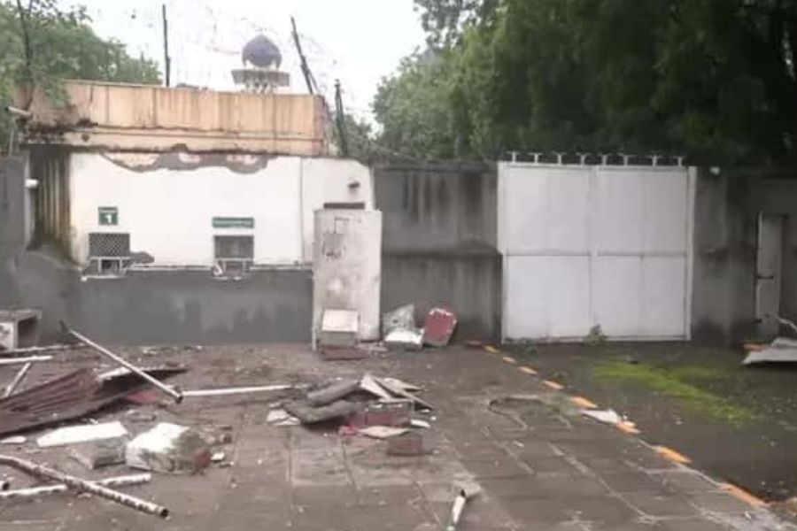 Bulldozers move in at Pakistan High Commission in Delhi