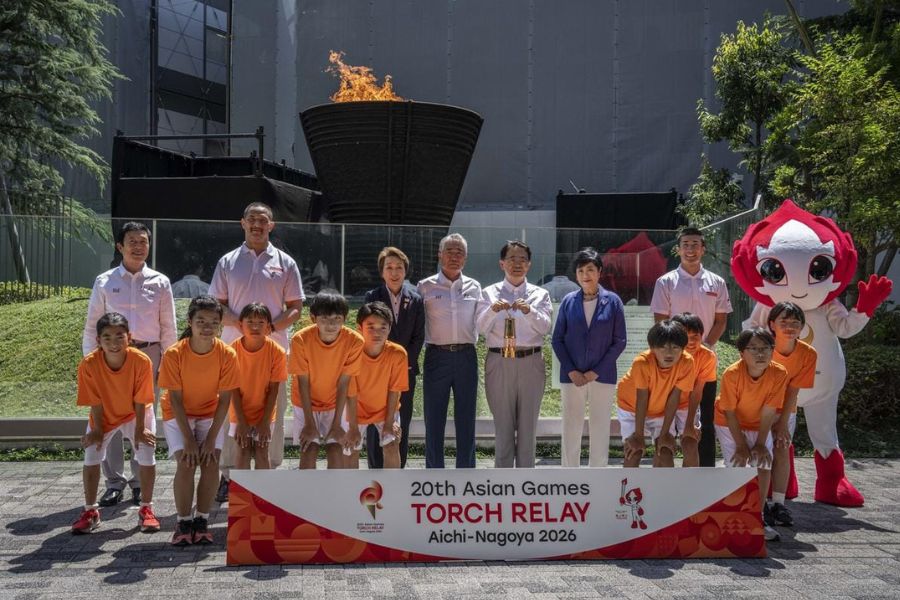 Asian Games 2026 Torch Ceremony Held in Tokyo